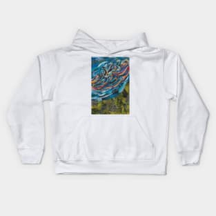 Colors of the Wind Collage Kids Hoodie